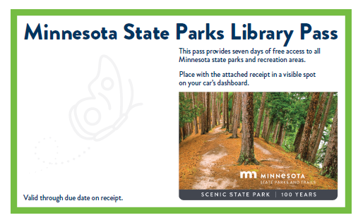 Minnesota State Parks Library Pass